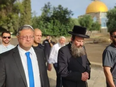 یورش مجدد وزیر امنیت داخلی اسرائیل به صحن مسجد الاقصی 