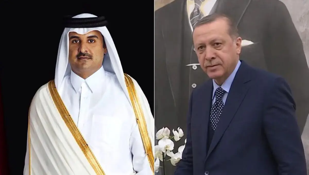 گفت و گوی تلفنی امیر قطر با اردوغان درباره آخرین تحولات سوریه