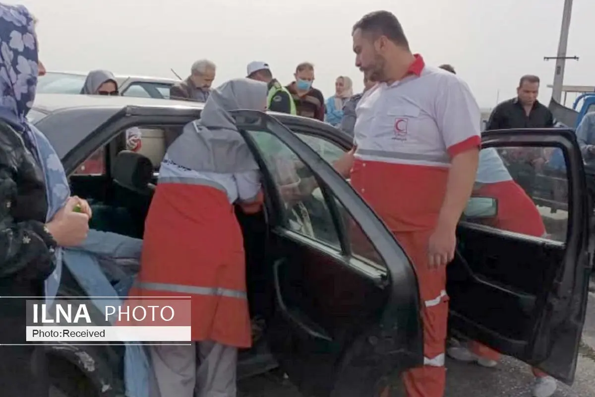 تصادف در اتوبان قزوین-کرج دو مصدوم برجا گذاشت