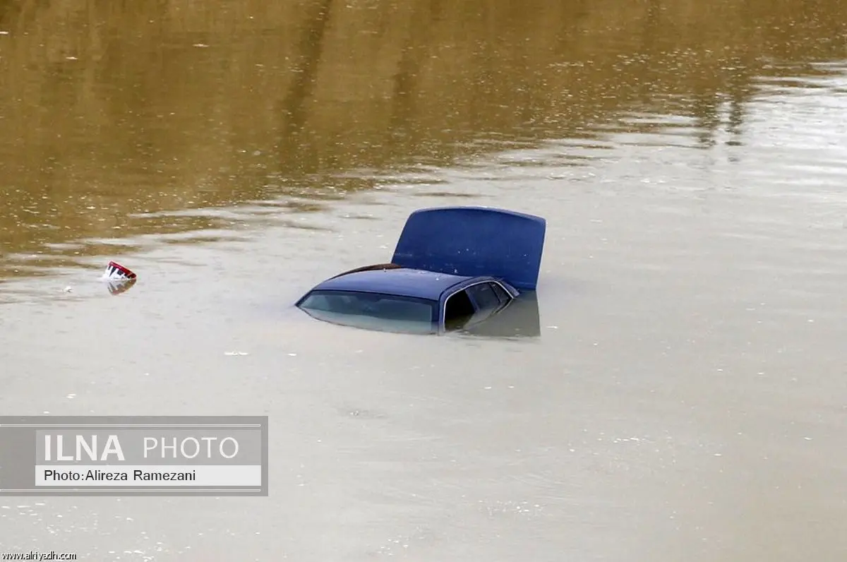 سیل عجیب در ریاض عربستان + عکس 