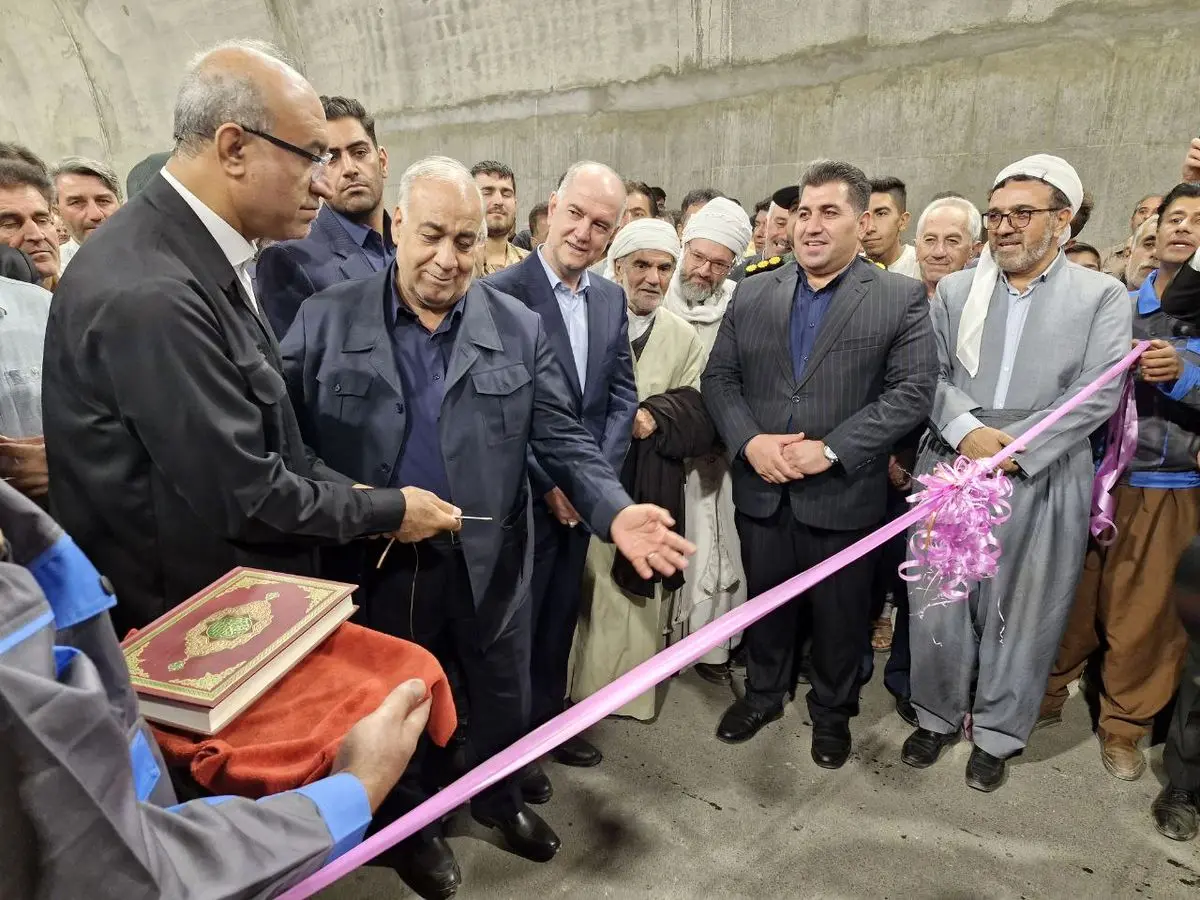 افتتاح  تونل شهید حاجی‌زاده (سیاه‌طاهر)
