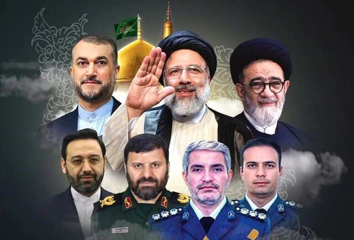 برگزاری مراسم بزرگداشت هفتمین روز شهادت رئیس جمهور در مسجد دانشگاه تهران 