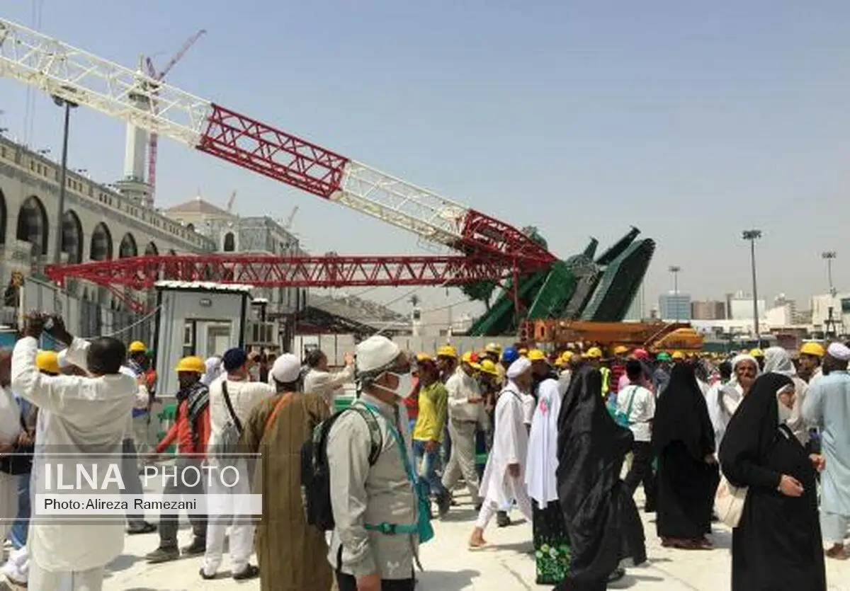 تصاویری از مکه و کعبه بعد از سقوط جرثقیل