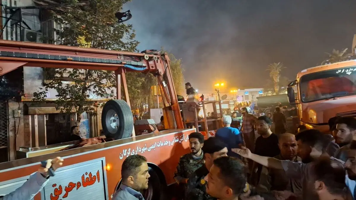 پایان آتش سوزی بازار نعلبندان گرگان