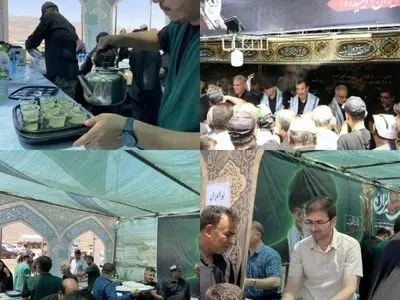 برپایی موکب خدمت‌رسانی به زائران مراسم تشییع رهبر شهید از سوی فولاد شاهرود