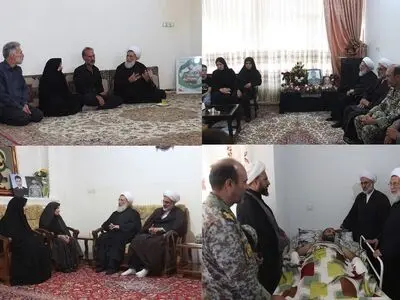 دیدار رئیس سازمان عقیدتی سیاسی ارتش با خانواده‌های شهدا و جانبازان جنگ تحمیلی ۱۲ روزه