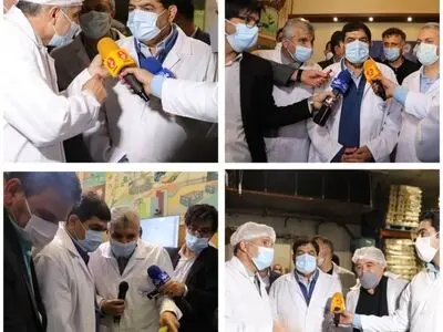 بازدید معاون اول رئیس جمهور و وزیر صمت از پگاه تهران 