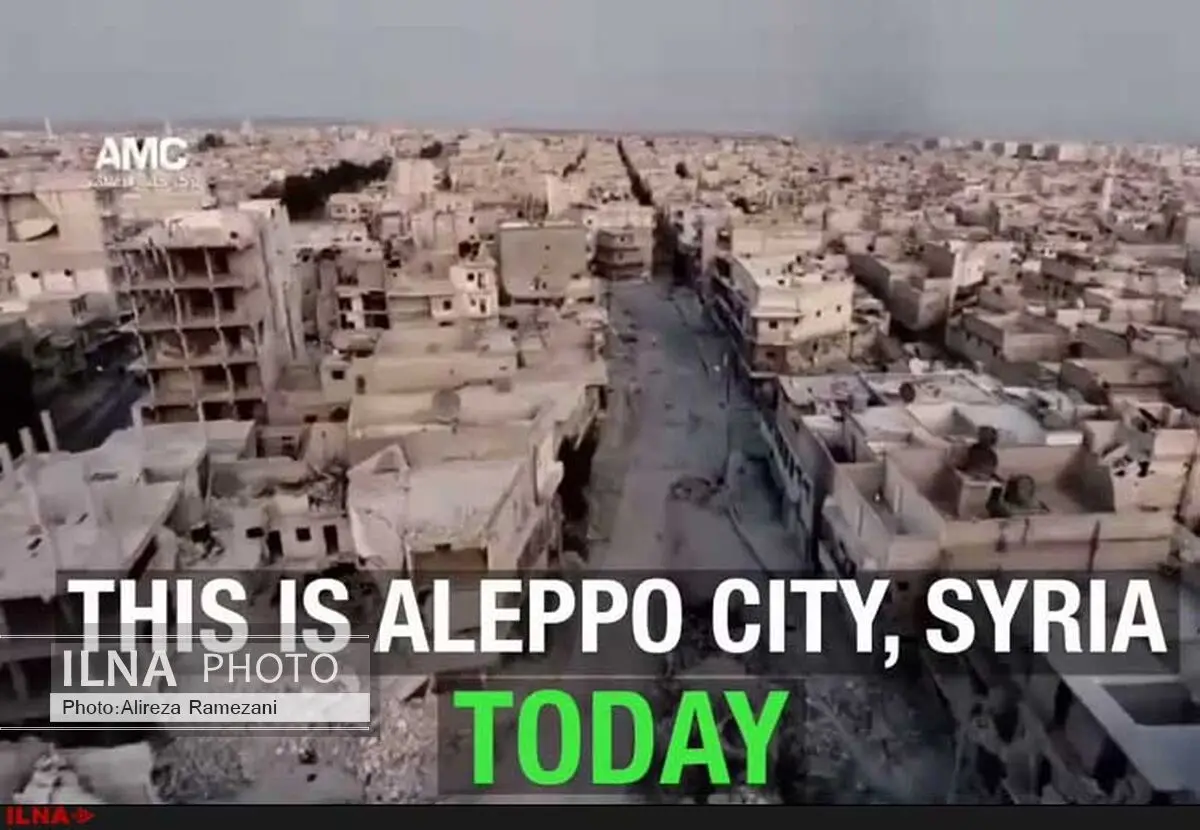 فیلم/تصاویر هوای از حلب امروز !