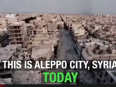 فیلم/تصاویر هوای از حلب امروز !