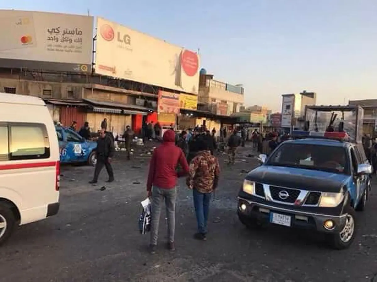 ۲۶ کشته و ۹۵ زخمی در انفجار انتحاری بغداد+ عکس