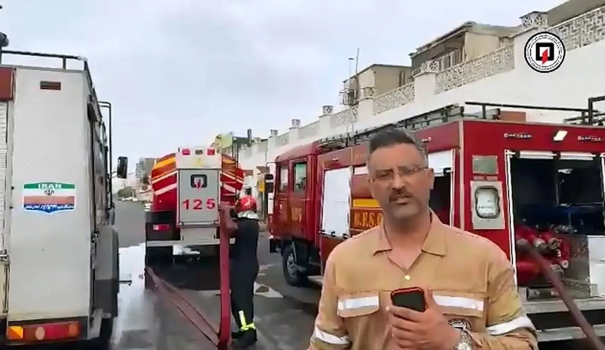 آتشسوزی بامدادی در بازار بندرعباس مهار شد + فیلم