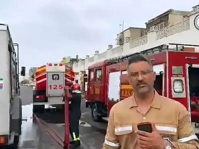 آتش‌سوزی بامدادی در بازار  بندرعباس مهار شد + فیلم