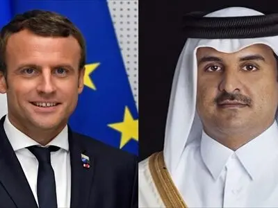 قدردانی ماکرون از تلاش‌­های قطر در راستای مذاکرات صلح افغانستان