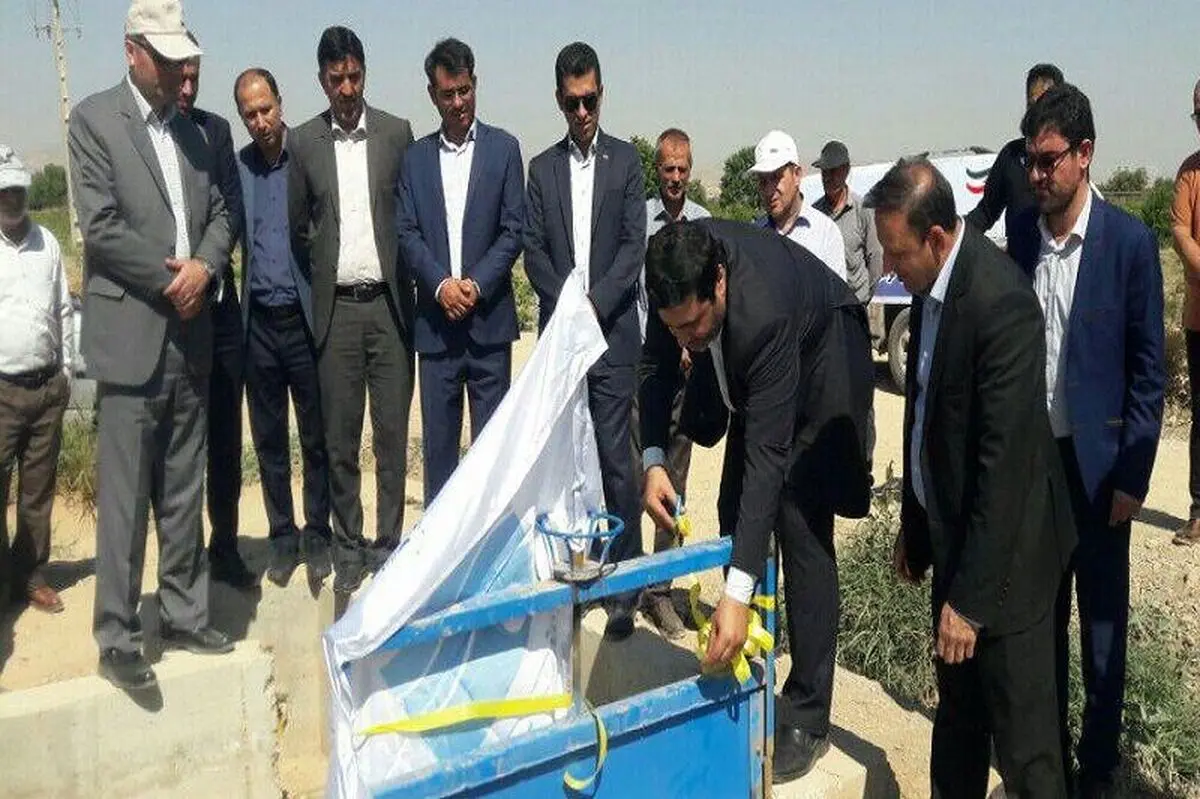 افتتاح کانال انتقال پساب تصفیه خانه در تاکستان 