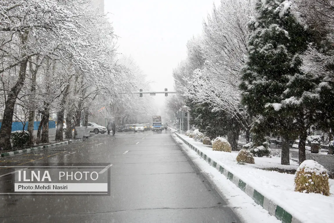 درخواست پلیس راهور از شهروندان در پی بارش برف در تهران 