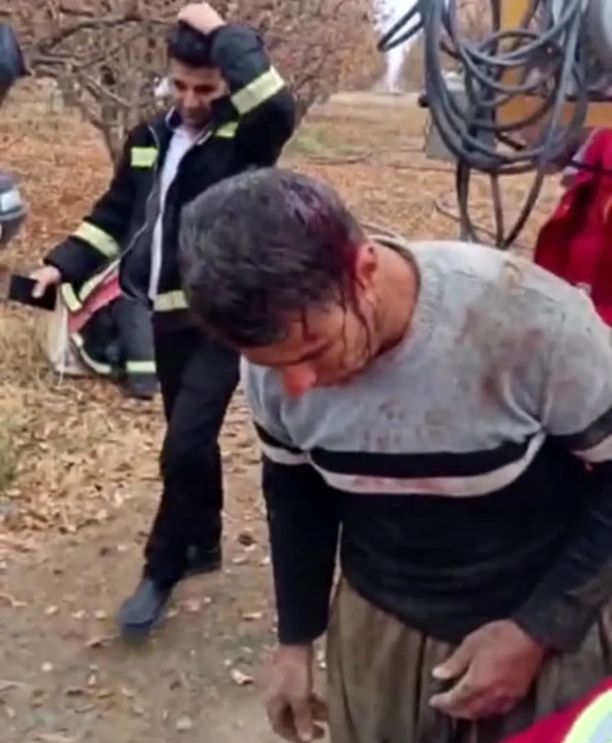 سقوط کارگر بوکانی در چاه ۱۸ متری در روستای قهرآباد