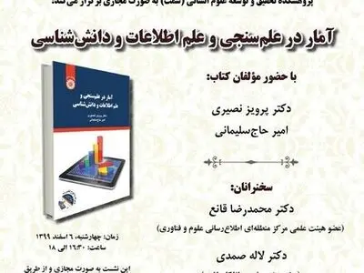 کتاب «آمار در علم‌سنجی و علم اطلاعات و دانش‌شناس» بررسی می‌شود