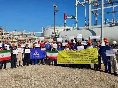 کارگران نفت فلات قاره لاوان، همچنان معترض به محدودیت‌های مزدی