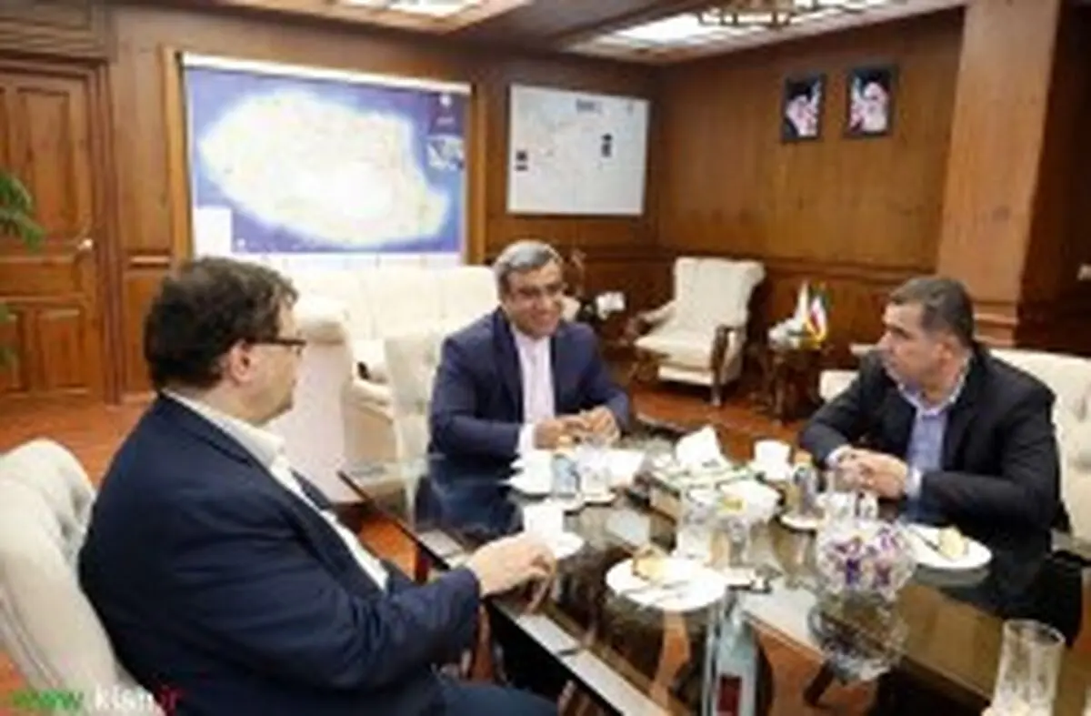 دیدار مسئولان ارشد وزارت بهداشت و سازمان تامین اجتماعی با مدیرعامل سازمان منطقه آزاد کیش