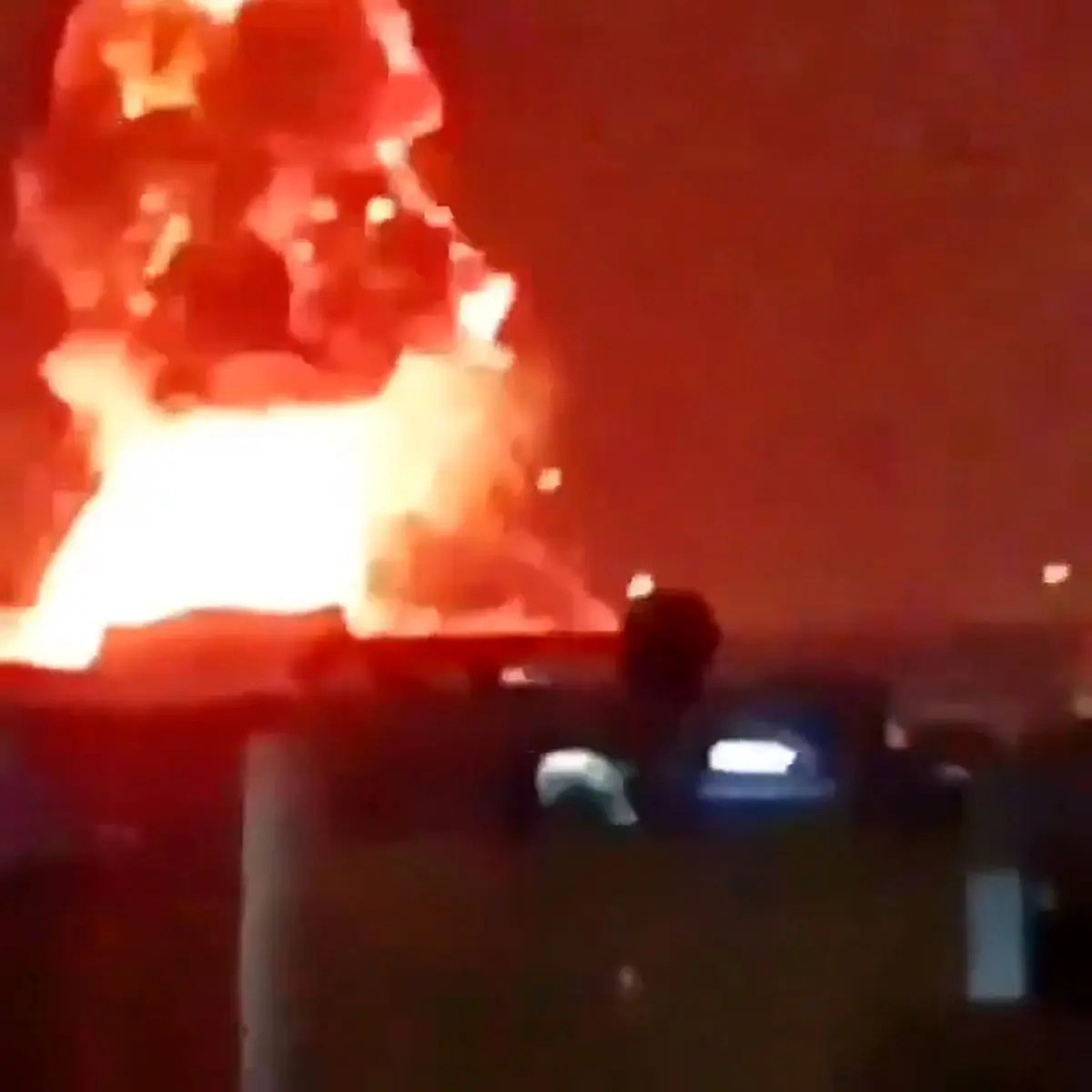 تصاویری از اصابت در تأسیسات گاز طبیعی رأس‌لفان، بزرگترین هاب صنعتی گاز قطر + فیلم