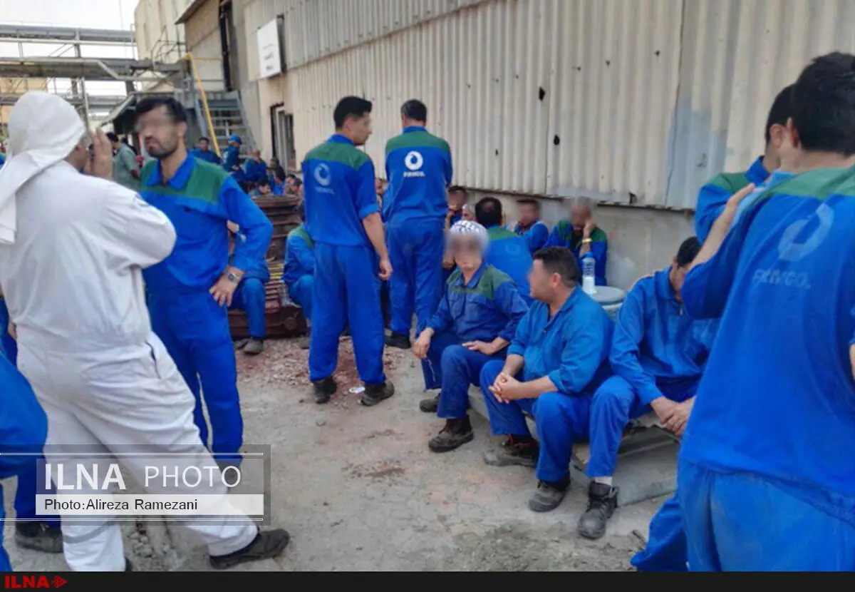 اعتراض صنفی کارگران پیمانکاری پتروشیمی بندر امام