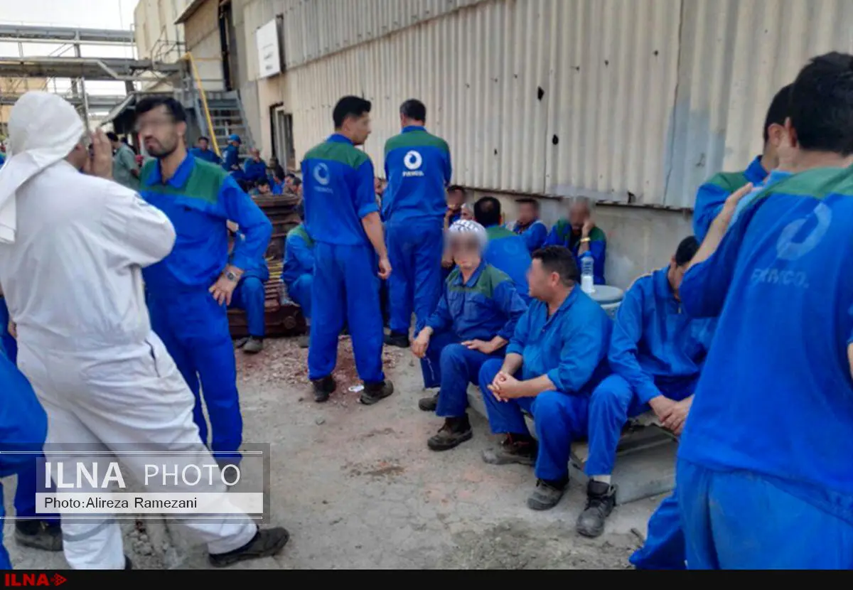 اعتراض صنفی کارگران پیمانکاری پتروشیمی بندر امام