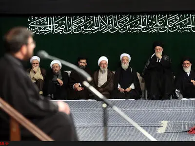 آخرین شب عزاداری ایام محرم در حضور رهبر انقلاب برگزار شد + تصاویر
