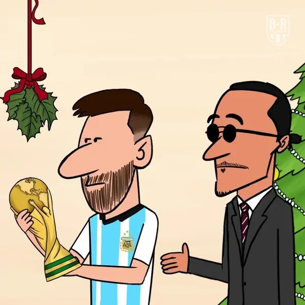 ویدیو: کارتونی از شرایط ستاره‌ها جهان فوتبال در کریسمس