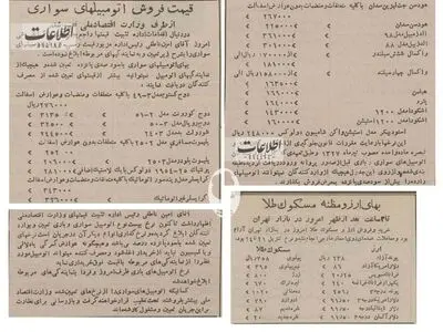 قیمت انواع خودرو در تهران ۷۰ سال پیش چقدر بود؟