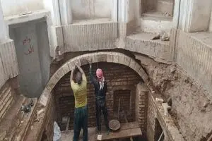 مرمت خانه تاریخی امامزاده‌ای یزد با اجرای عملیات استحکام‌بخشی و احیای اجزای معماری