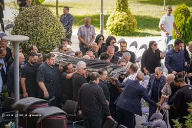مراسم تشییع پیکر پهلوان رضا سوخته سرایی برگزار شد