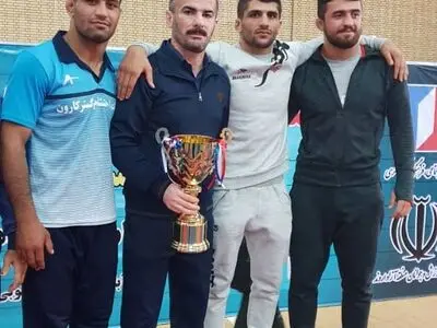 درخشش کشتی گیران ایذه ای در مسابقات کشتی فرنگی ایران