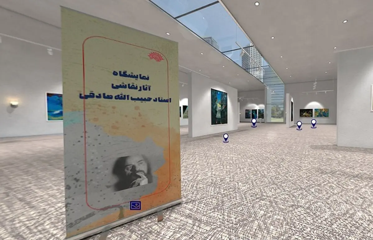 بازدید از آثار حبیب الله صادقی در گالری مجازی