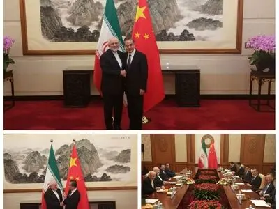 ظریف با همتای چینی خود دیدار کرد