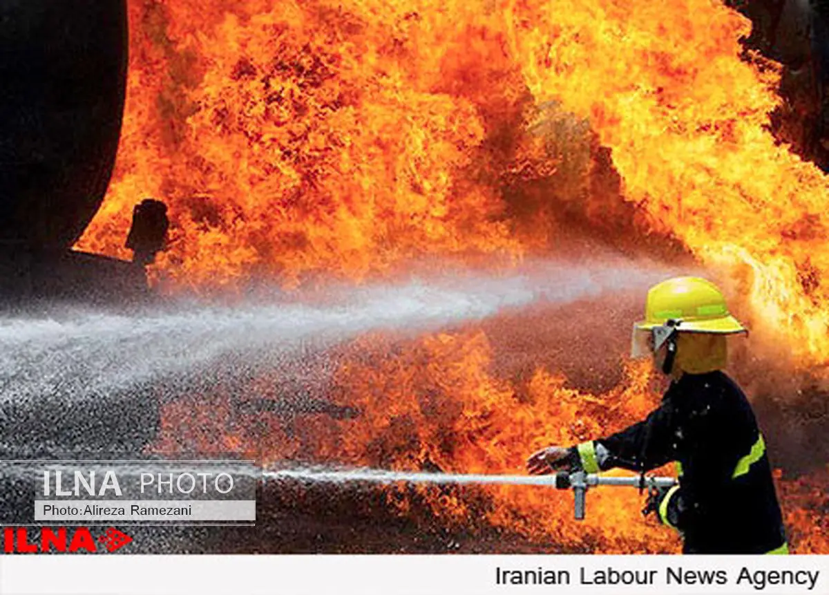 مرگ کارگر در اثر آتش سوزی کارگاه مبل سازی
