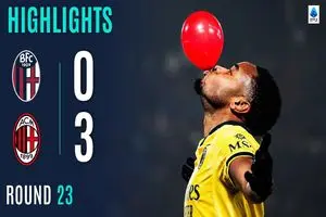 ویدئو: خلاصه بازی میلان 3 – 0 بولونیا