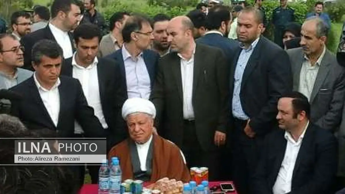 بازدید آیت الله هاشمی رفسنجانی از پارک ملی بوجاق