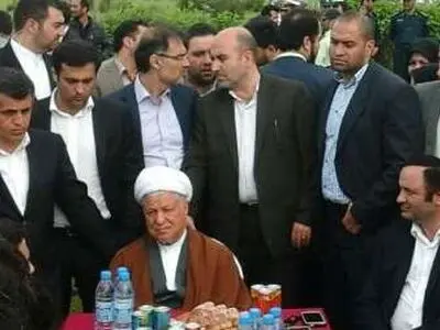 بازدید آیت الله هاشمی رفسنجانی از پارک ملی بوجاق