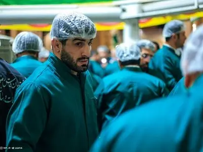 حضور اعضای تیم ملی کشتی آزاد در حرم مطهر رضوی