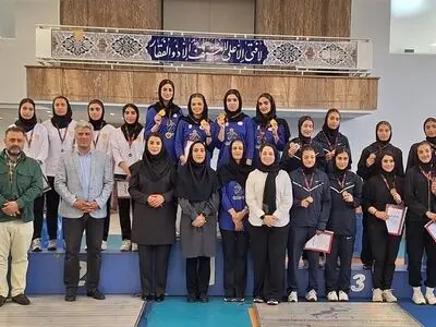  پایان رقابت‌های سابر بانوان با قهرمانی یزد و دومی تیم اصفهان 