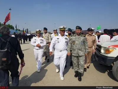 گزارش تصویری/ بازدید معاون هماهنگ کننده نیروی دریایی ارتش از روند خدمت‌رسانی به زائران در شلمچه