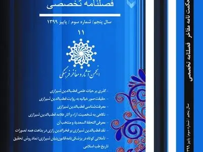 یازدهمین شماره فصلنامه «حکمت نامه مفاخر» ویژه قطب الدین شیرازی منتشر شد