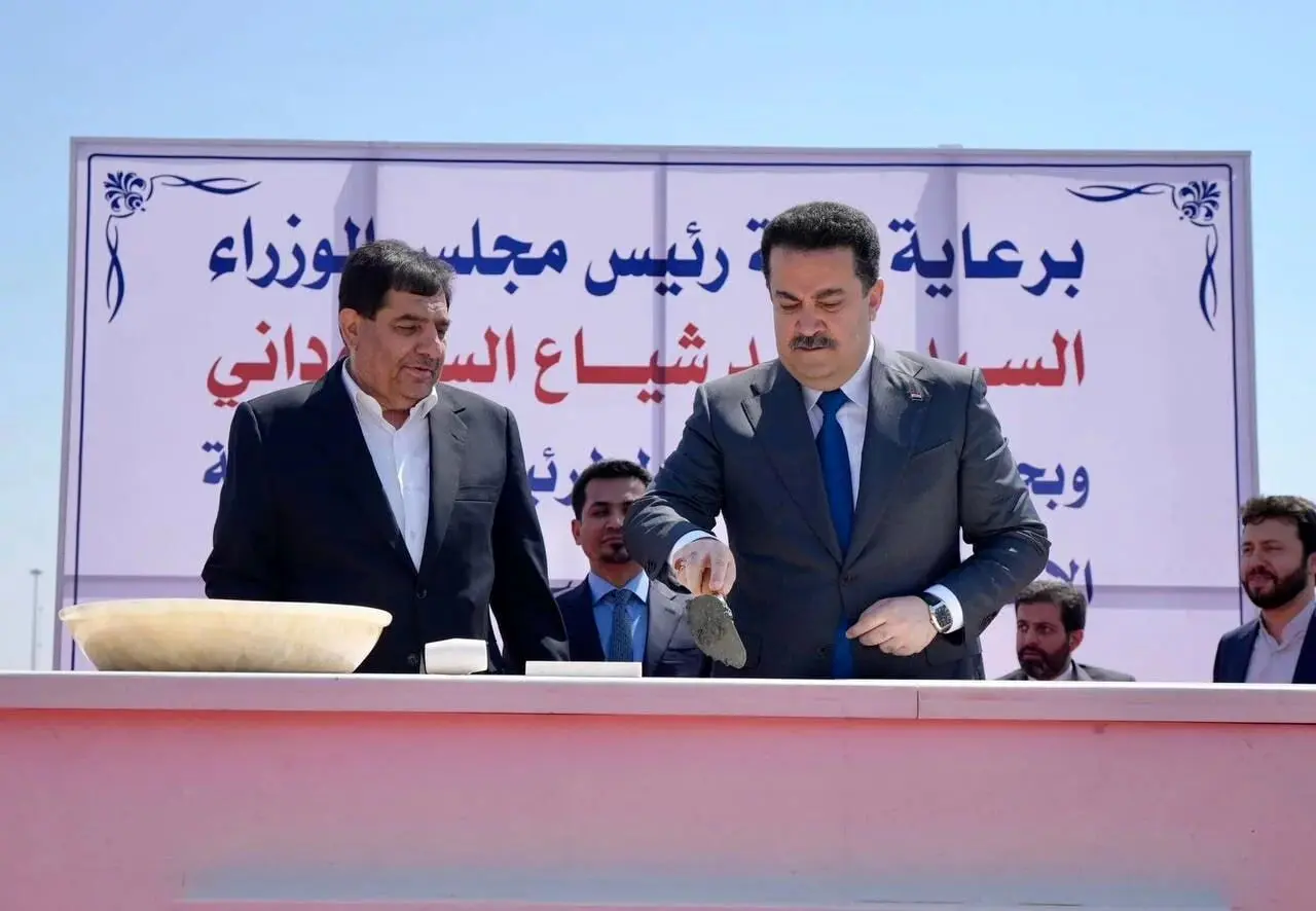 Iranian VP, Iraqi PM meet on border to launch railway works