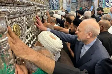 زیارت قالیباف از حرم حضرت معصومه(ص)