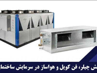 نقش چیلر، فن کویل و هواساز در سرمایش ساختمان چیست؟