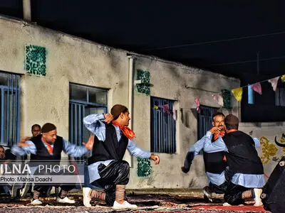 آیین سنتی رقص محلی در روستای کیذقان