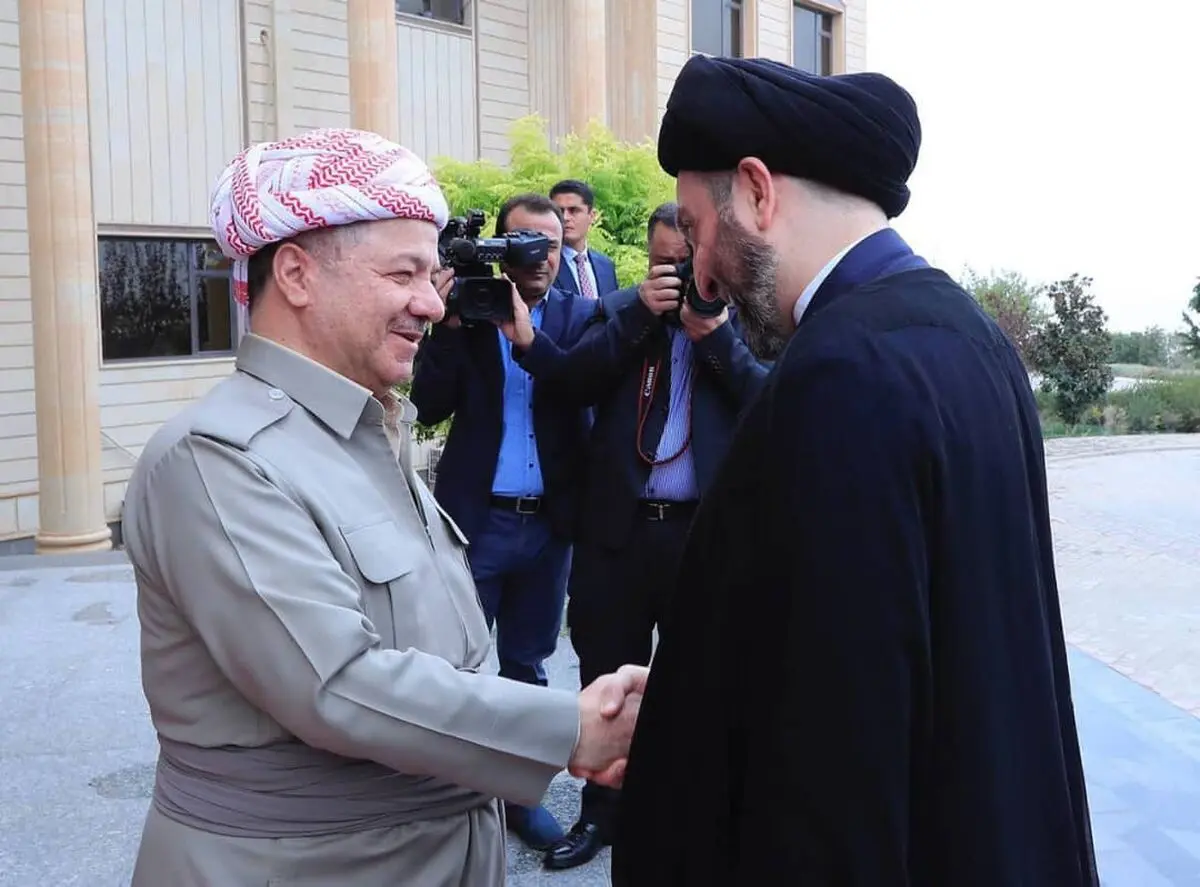 عمار حکیم با مسعود بارزانی دیدار کرد