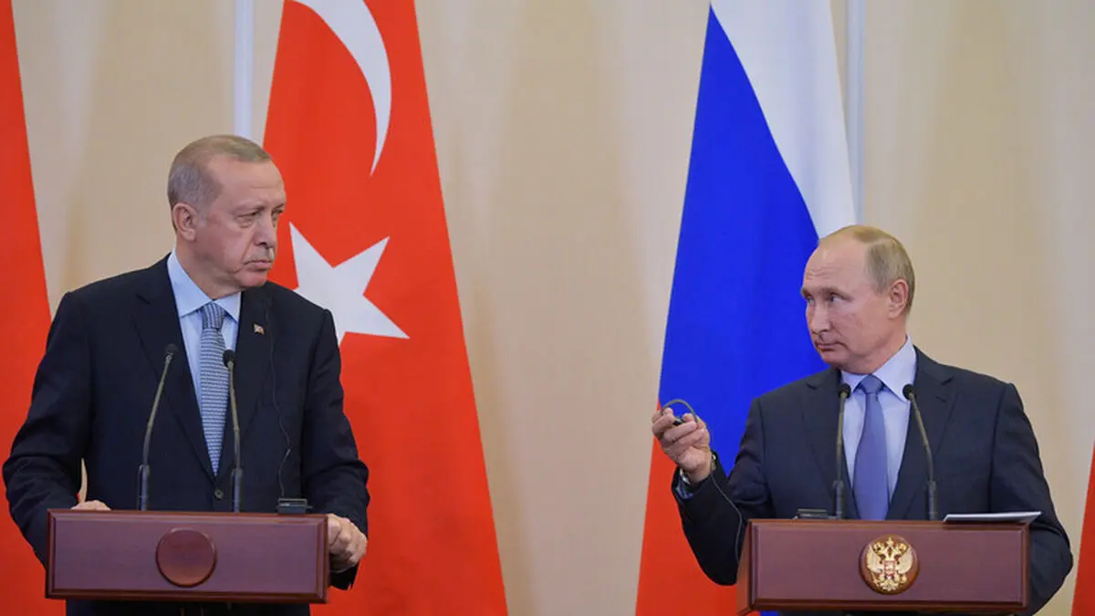 أردوغان لبوتین: یجب بحث إمکانیة إرسال قوات دولیة لحمایة الفلسطینیین وتلقین إسرائیل درسا