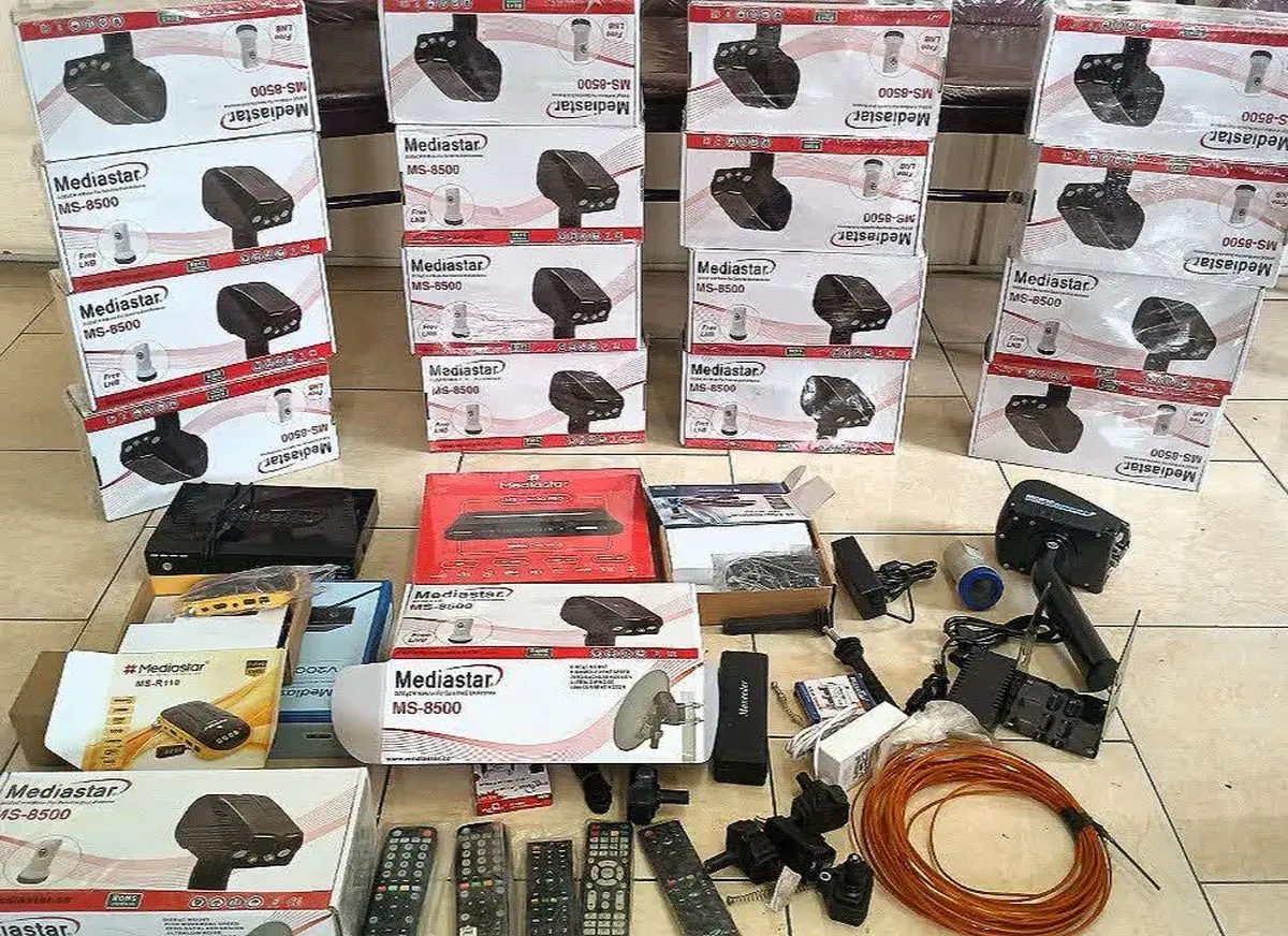 کشف ۲۰ دستگاه تجهیزات ماهواره در کرج