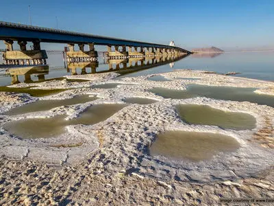  وسعت دریاچه ارومیه ۳۸۹ کیلومتر مربع افزایش یافت